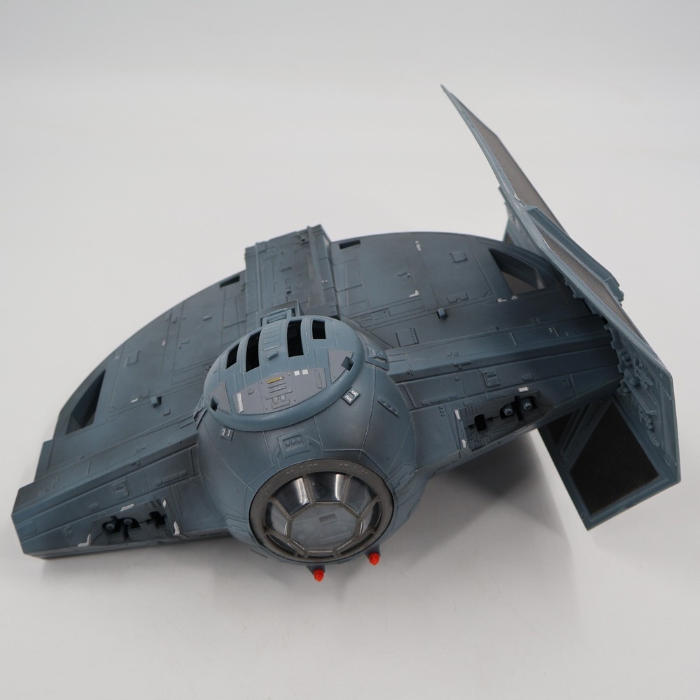 Hasbro Star Wars TIE Fighter Vehicle 2003 Incomplete Gray Imperial Starship Toy